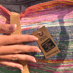 Bolsa Grande de Tapetes Reciclados - Tons Rosa