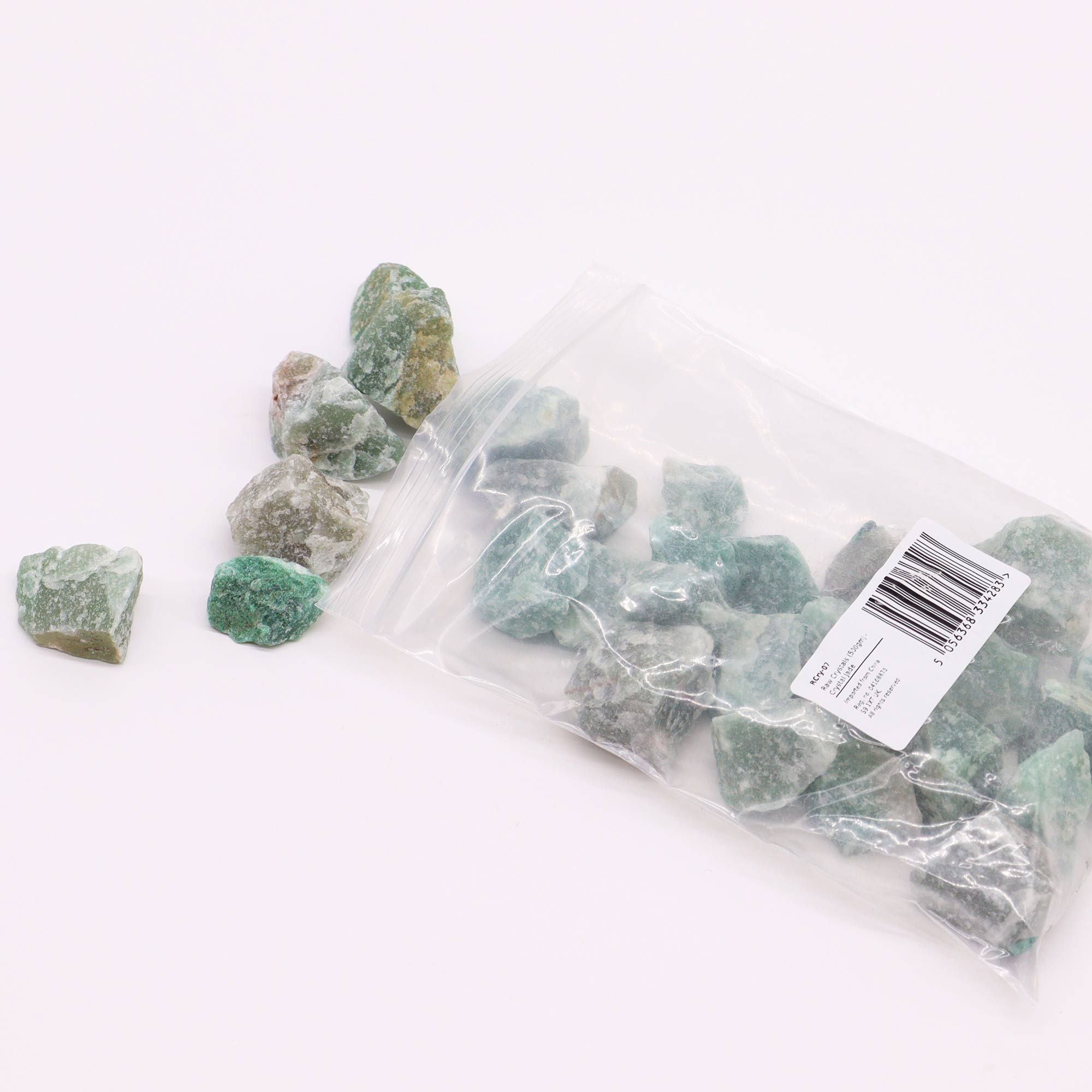 Cristais em bruto (500g) - Cristal de Jade