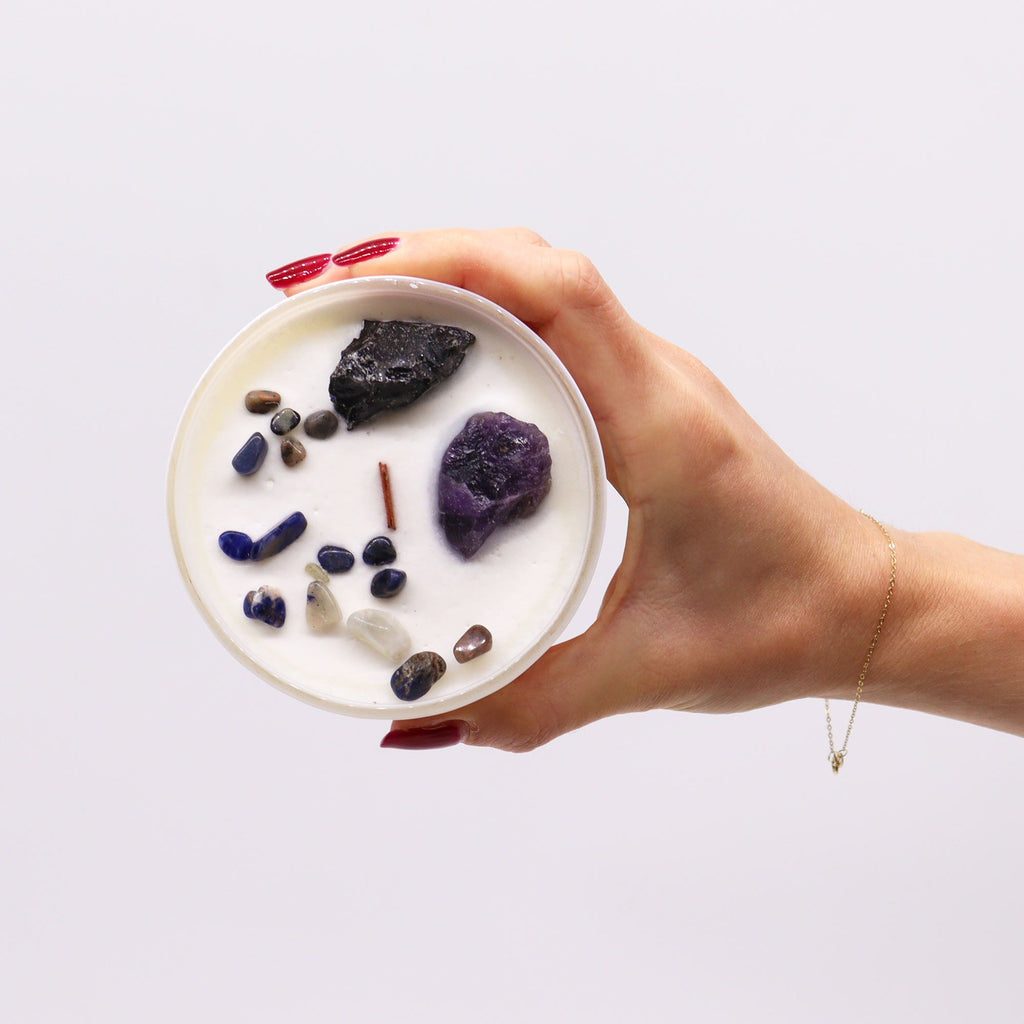 Velas de Cristal dos Chakras  -Chakra do plexo solar - Manipura