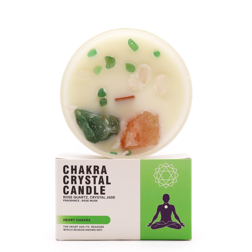 Velas de cristal para chakras - Chakra del corazón - Anhata