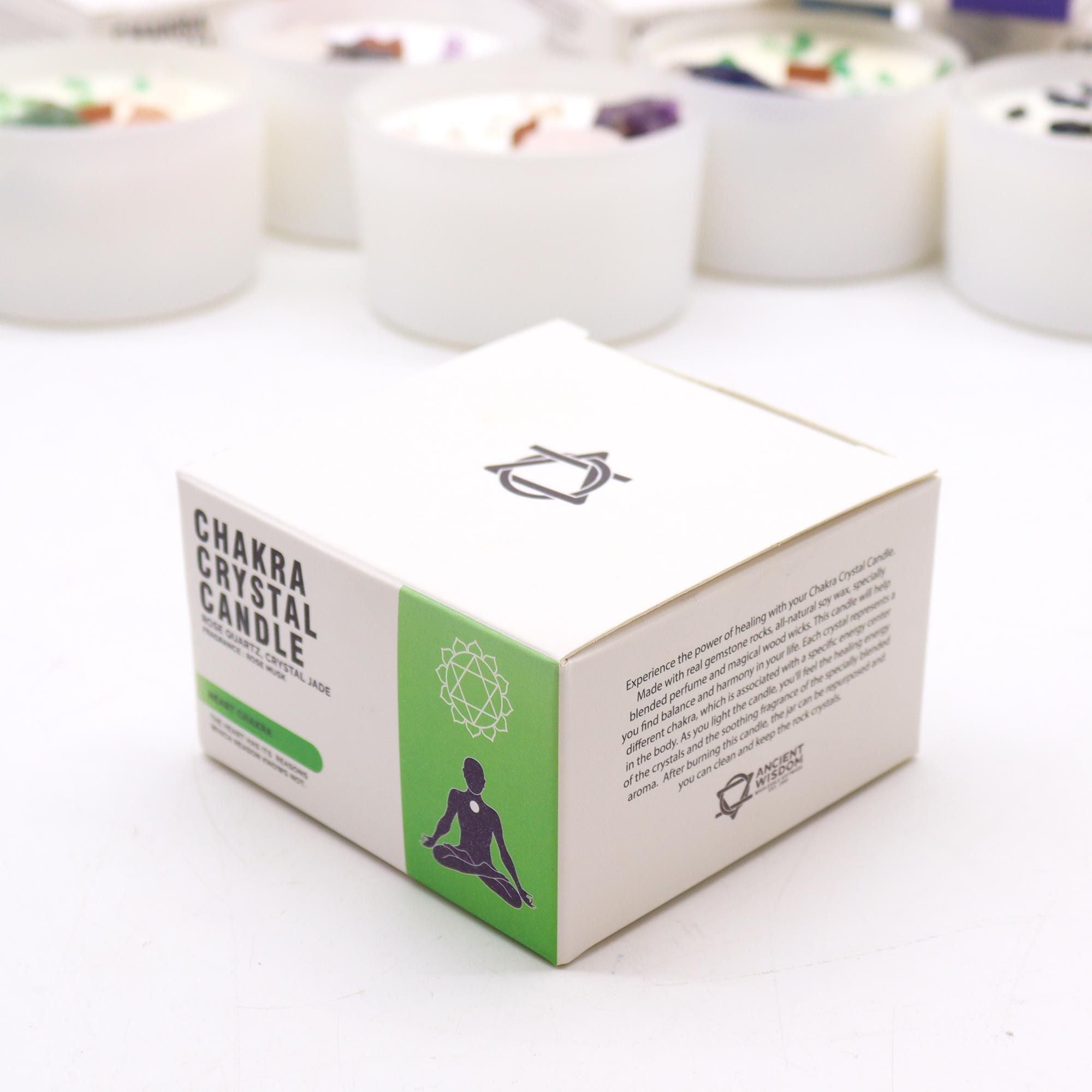 Velas de Cristal dos Chakra  - Chakra cardíaco - Anhata