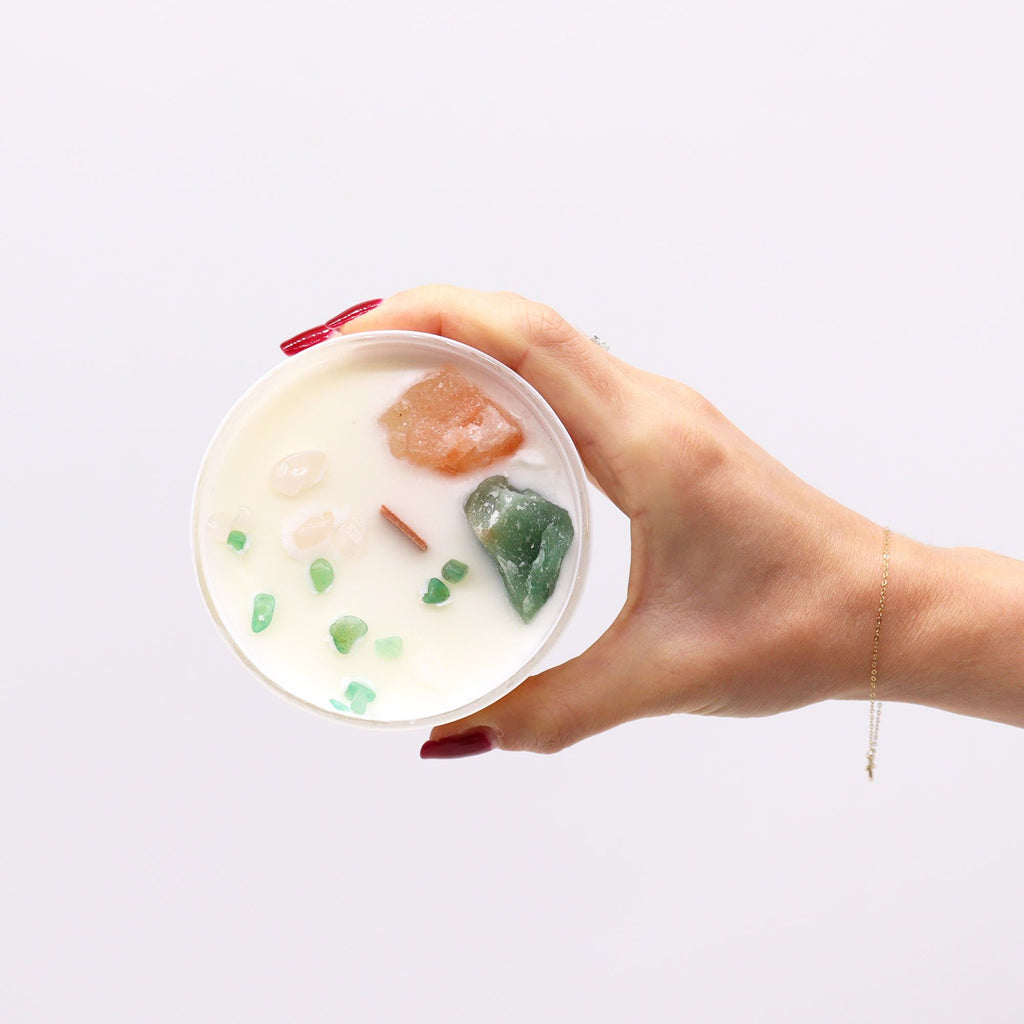 Velas de cristal para chakras - Chakra del corazón - Anhata