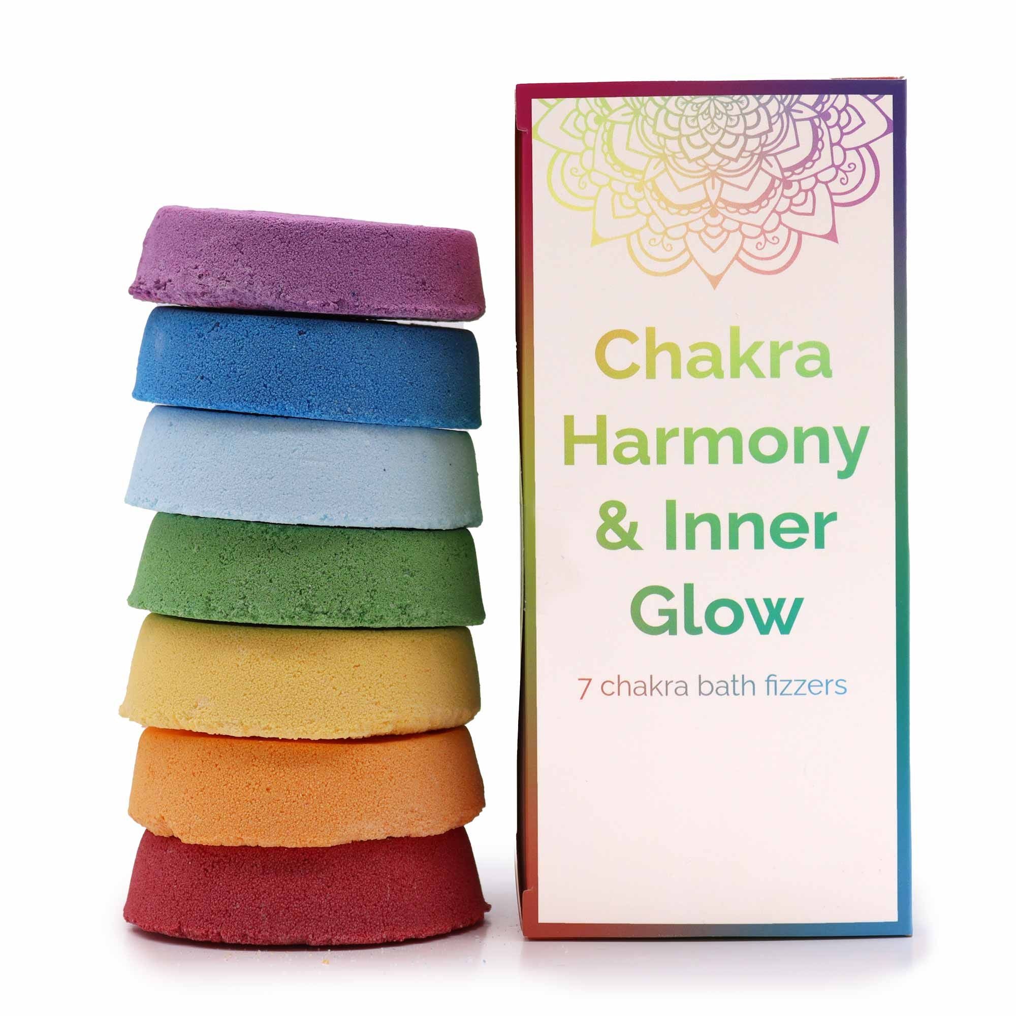 Bombas de banho Chakra - Caixa grande - Harmonia dos Chakras e Brilho Interior